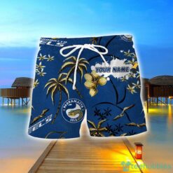 Parramatta Eels 3D Hawaiian Shirt And Shorts Custom Name Beach Shirt Product Photo 2