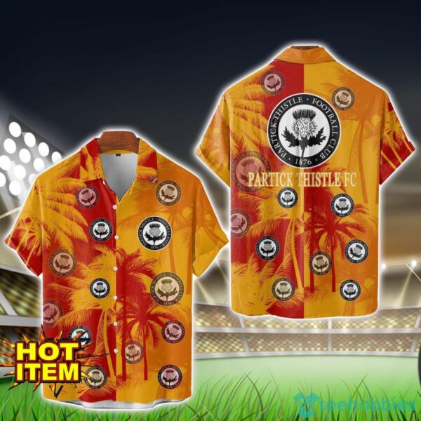 Partick Thistle F.C. All Over Printed Logo And Coconut Pattern Hawaiian Shirt Product Photo 1
