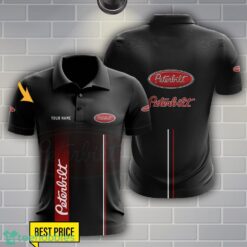 Peterbilt Polo Shirt Personalized Name Black Color Product Photo 1