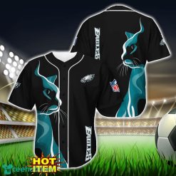 Philadelphia Eagles Black Baseball Jersey Shirt For Fans Product Photo 1
