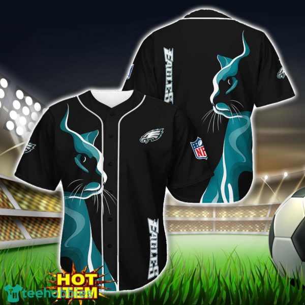 Philadelphia Eagles Black Baseball Jersey Shirt For Fans Product Photo 1