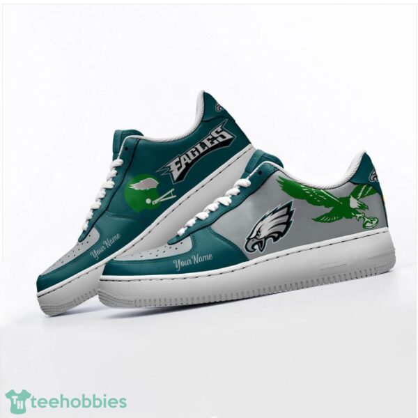 Philadelphia Eagles Personalized Name AF Sneakers Men Women Air Force Shoes Product Photo 3