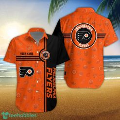 Philadelphia Flyers Logo team 3D All Over Printed 3D Hawaiian Shirt Custom Name For Fans Product Photo 1