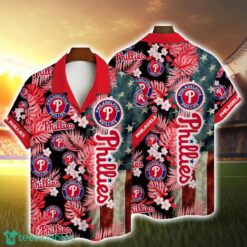 Philadelphia Phillies MLB Flower And Flag Pattern Hawaiian Shirt Summer Gift Product Photo 1