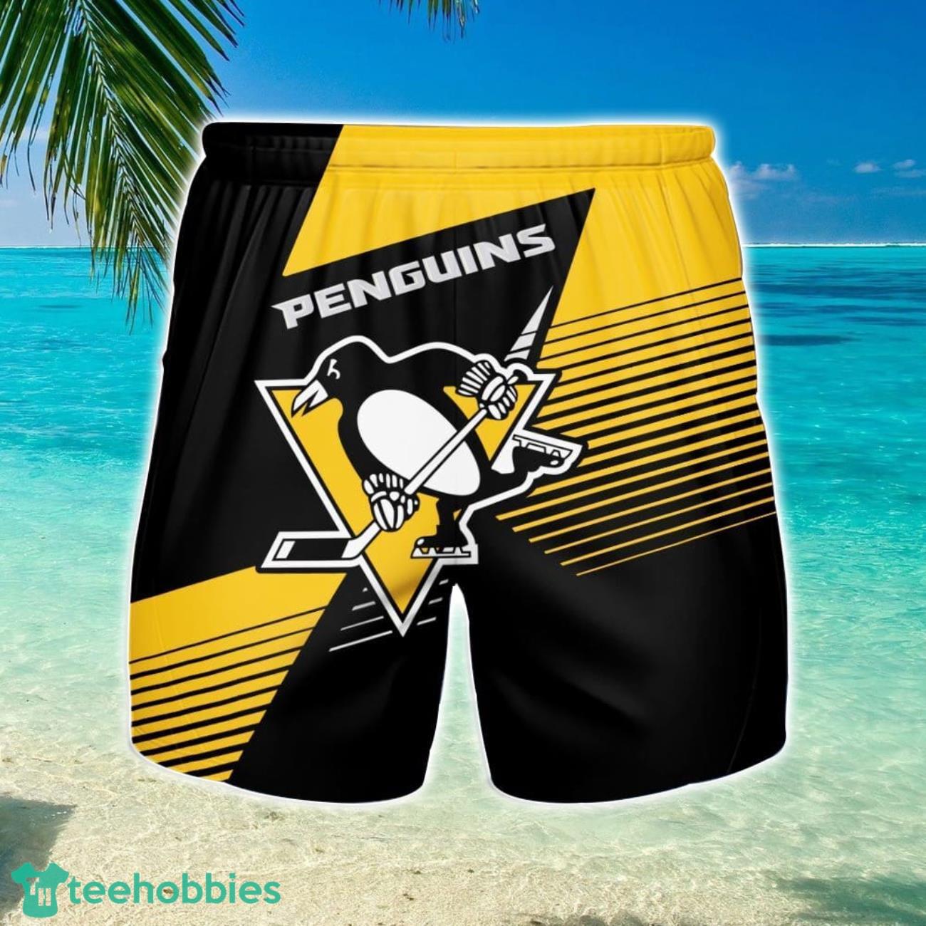Pittsburgh Penguins 3D Beach Shorts Summer Vacation Gift For Men image Pittsburgh Penguins 3D Beach Shorts Summer Vacation Gift For Men Product Photo 1