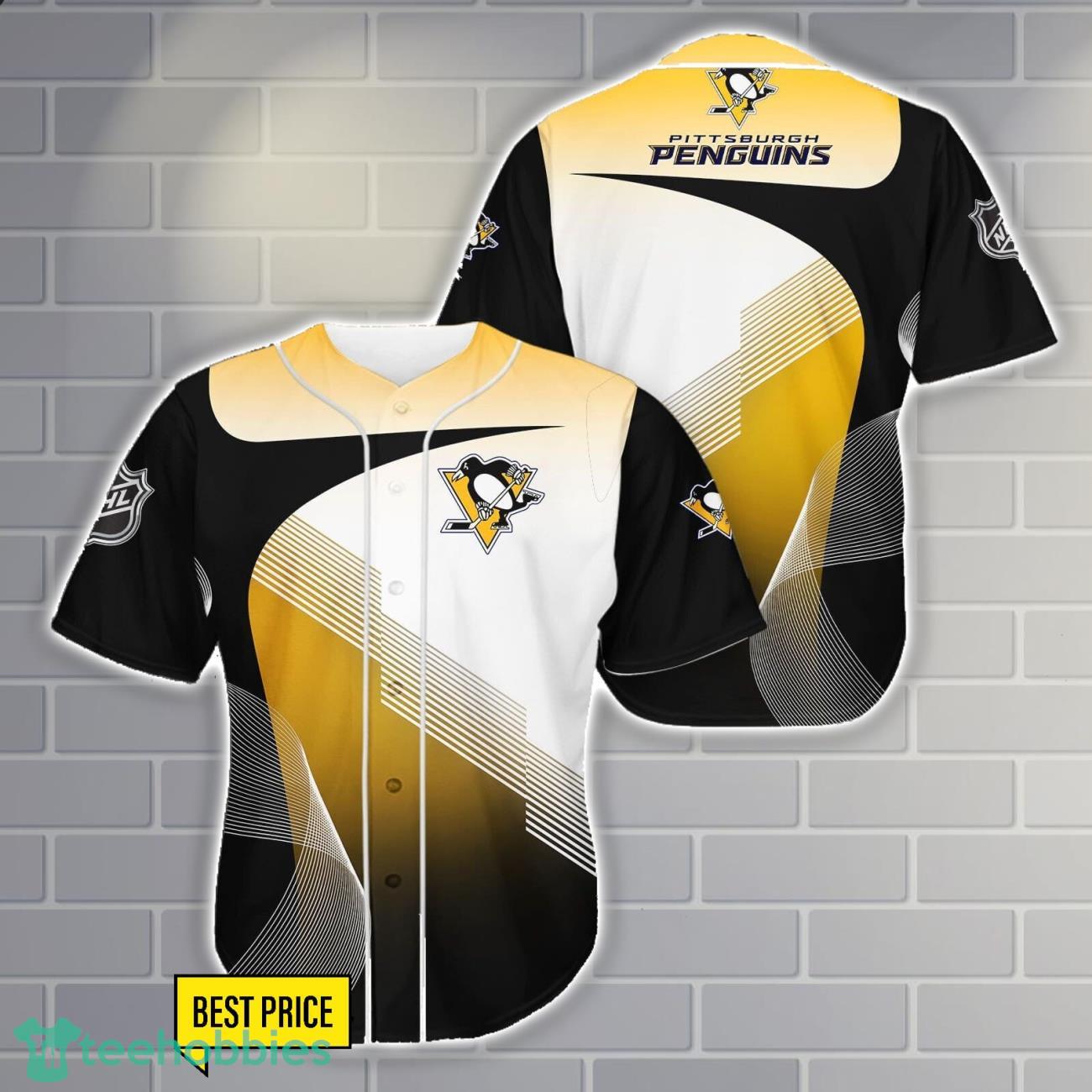Pittsburgh Penguins Team Baseball Jersey Shirt Gift For Fans Men Women Gift image Pittsburgh Penguins Team Baseball Jersey Shirt Gift For Fans Men Women Gift Product Photo 1