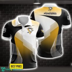 Pittsburgh Penguins Team Polo Shirt Gift For Fans Trending 3D Polo Shirt Product Photo 1