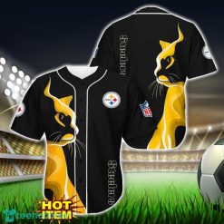 Pittsburgh Steelers Black Baseball Jersey Shirt For Fans Product Photo 1