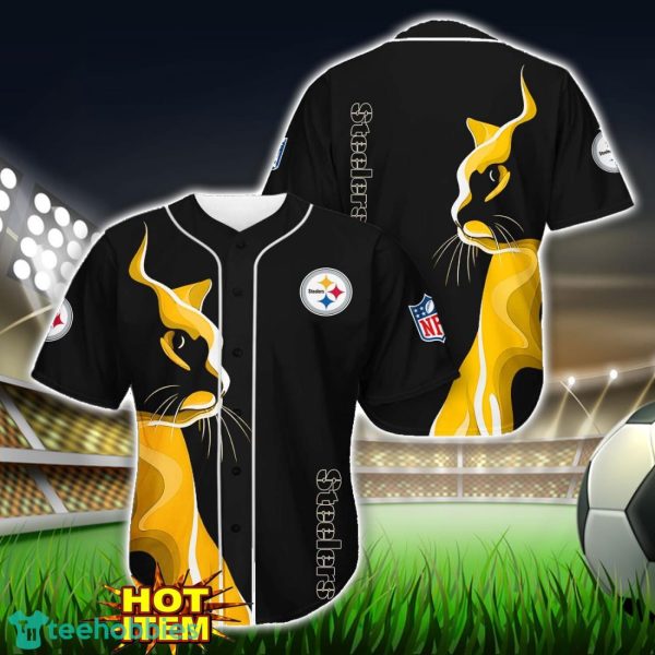 Pittsburgh Steelers Black Baseball Jersey Shirt For Fans Product Photo 1