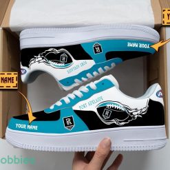Port Adelaide Power Air Force Shoes Custom Name Men Women Gift AF1 Shoes Product Photo 1
