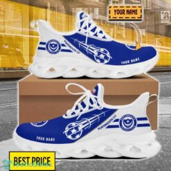 Portsmouth F.C Custom Name Sneakers Limited Max Soul Shoes For Men Women Product Photo 1