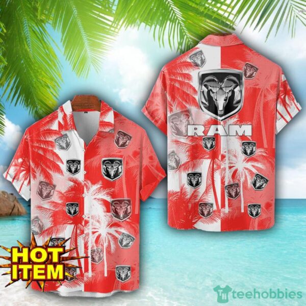 Ram Truck Hawaii Shirt All Over Printed Logo And Coconut Pattern Hawaiian Shirt Product Photo 1