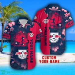 RB Leipzig Tropical Combo Hawaiian Shirt And Shorts Personalized Name For Fans Product Photo 2
