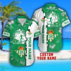 Real Betis Tropical Combo Hawaiian Shirt And Shorts Personalized Name For Fans Product Photo 2