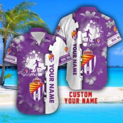 Real Valladolid Tropical Combo Hawaiian Shirt And Shorts Personalized Name For Fans Product Photo 2