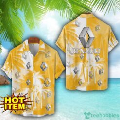 Renault Hawaii Shirt All Over Printed Logo And Coconut Pattern Hawaiian Shirt Product Photo 1