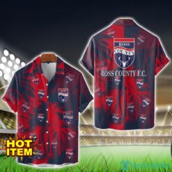 Ross County F.C. All Over Printed Logo And Coconut Pattern Hawaiian Shirt Product Photo 1