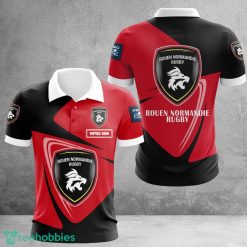 Rouen Normandie Rugby 3D Polo Shirt Men Gift Limited For Fans Product Photo 1
