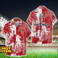 Royal Excel Mouscron All Over Printed Logo And Coconut Pattern Hawaiian Shirt Product Photo 1