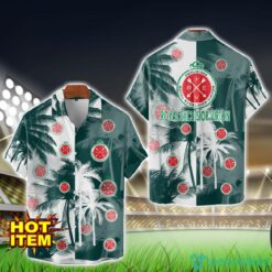 Royal Excelsior Virton All Over Printed Logo And Coconut Pattern Hawaiian Shirt Product Photo 1