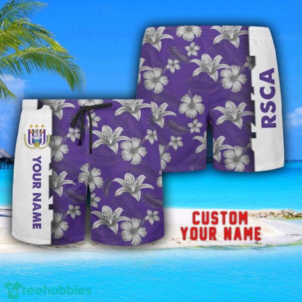 R.S.C. Anderlecht Tropical Combo Hawaiian Shirt And Shorts Personalized Name For Fans Product Photo 3