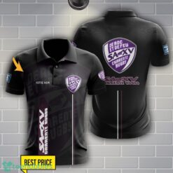 SA XV Charente Polo Shirt Personalized Name Black Color Product Photo 1