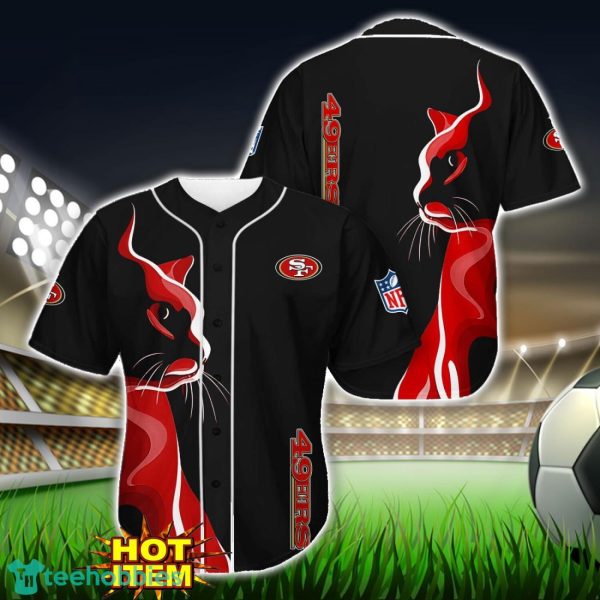 San Francisco 49ers Black Baseball Jersey Shirt For Fans Product Photo 1