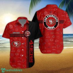 San Francisco 49ers Logo team 3D All Over Printed 3D Hawaiian Shirt Custom Name For Fans Product Photo 1