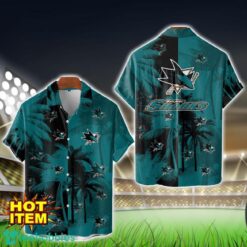 San Jose Sharks Hawaiian Shirt 3D Vintage Coconut Pattern Beach Shirt Product Photo 1