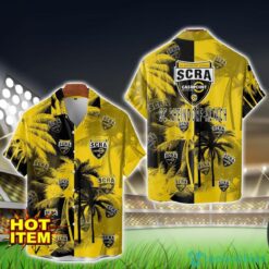 SC Rheindorf Altach All Over Printed Logo And Coconut Pattern Hawaiian Shirt Product Photo 1