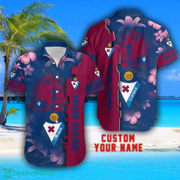 SD Eibar Tropical Combo Hawaiian Shirt And Shorts Personalized Name For Fans Product Photo 2