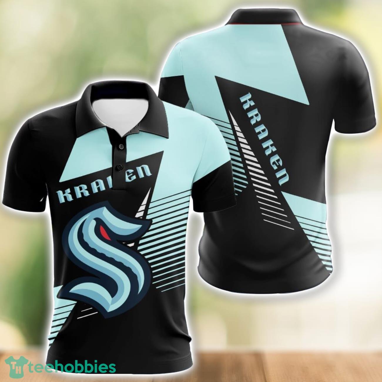 Seattle Kraken 3D Polo Shirt Team Ideas Gift Golf Lover Gift image Seattle Kraken 3D Polo Shirt Team Ideas Gift Golf Lover Gift Product Photo 1