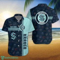Seattle Kraken Logo team 3D All Over Printed 3D Hawaiian Shirt Custom Name For Fans Product Photo 1