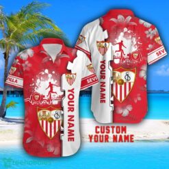 Sevilla Tropical Combo Hawaiian Shirt And Shorts Personalized Name For Fans Product Photo 2