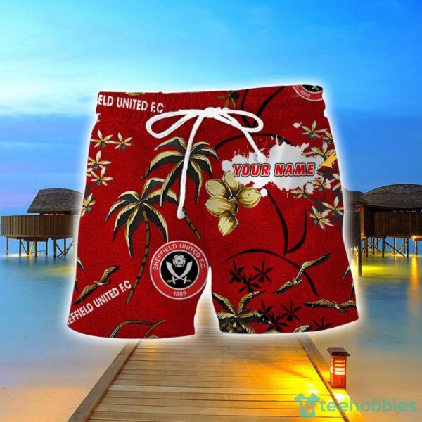 Sheffield United F.C 3D Hawaiian Shirt And Shorts Custom Name Beach Shirt Product Photo 2