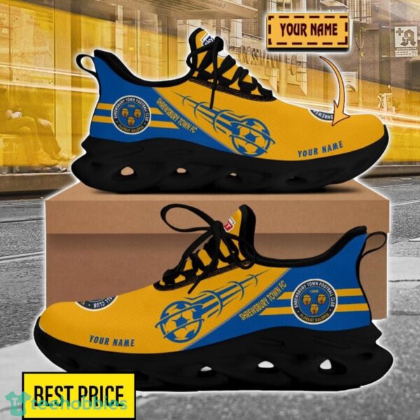 Shrewsbury Town Custom Name Sneakers Limited Max Soul Shoes For Men Women Product Photo 2