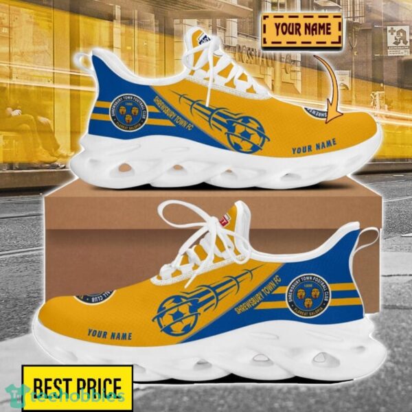 Shrewsbury Town Custom Name Sneakers Limited Max Soul Shoes For Men Women Product Photo 1