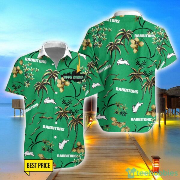 South Sydney Rabbitohs 3D Hawaiian Shirt And Shorts Custom Name Beach Shirt Product Photo 1