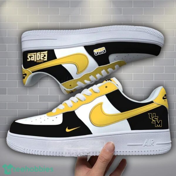 Southern Miss Golden Eagles NCAA Air Force Custom Name AF1 Air Force Sneakers Product Photo 1
