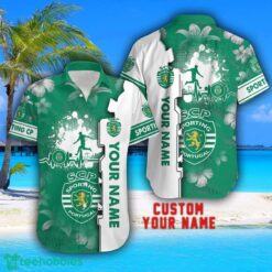 Sporting CP Tropical Combo Hawaiian Shirt And Shorts Personalized Name For Fans Product Photo 2