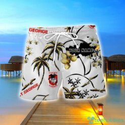 St. George Illawarra Dragons 3D Hawaiian Shirt And Shorts Custom Name Beach Shirt Product Photo 2