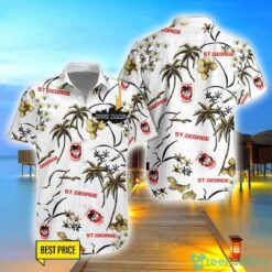 St. George Illawarra Dragons 3D Hawaiian Shirt And Shorts Custom Name Beach Shirt Product Photo 1
