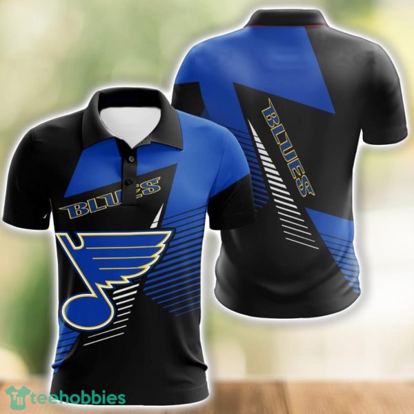 St Louis Blues 3D Polo Shirt Team Ideas Gift Golf Lover Gift Product Photo 1