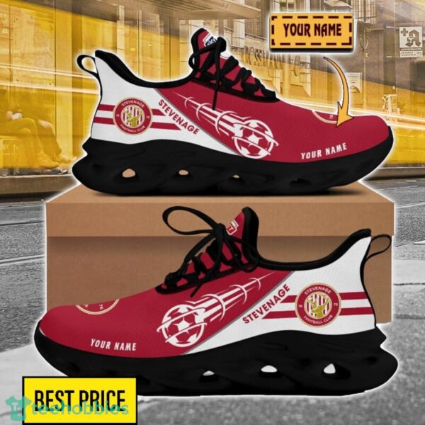 Stevenage Football Club Custom Name Sneakers Limited Max Soul Shoes For Men Women Product Photo 2