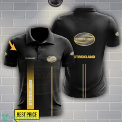 Strickland Polo Shirt Personalized Name Black Color Product Photo 1