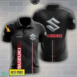 Suzuki Polo Shirt Personalized Name Black Color Product Photo 1