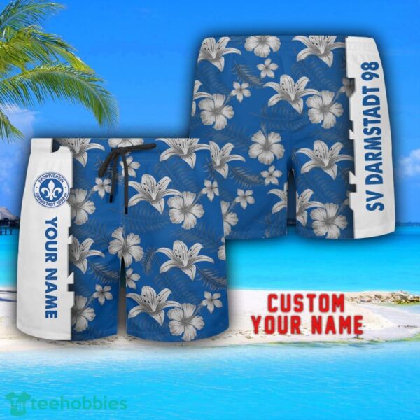 SV Darmstadt 98 Tropical Combo Hawaiian Shirt And Shorts Personalized Name For Fans Product Photo 3