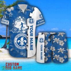 SV Darmstadt 98 Tropical Combo Hawaiian Shirt And Shorts Personalized Name For Fans Product Photo 1