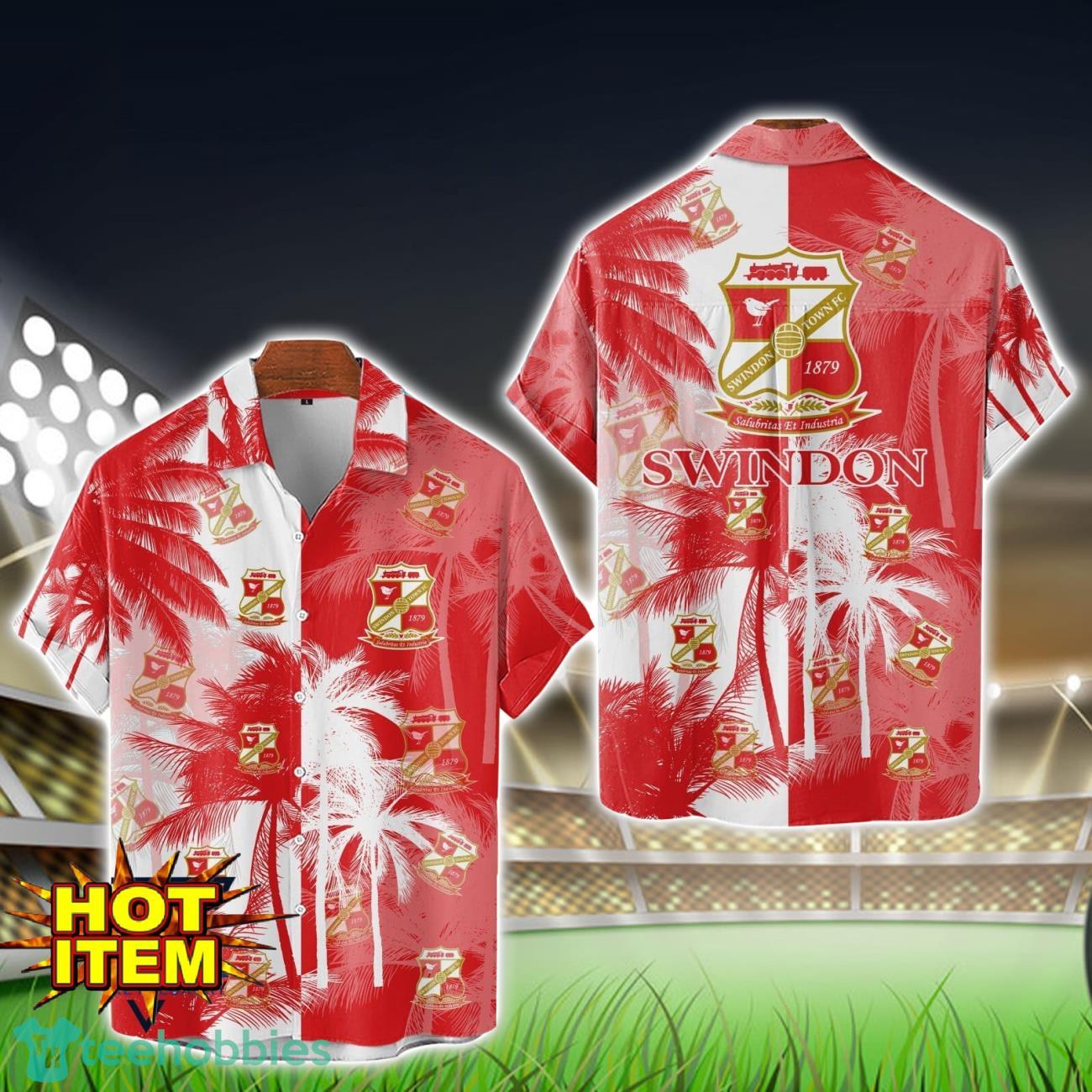 Swindon Town Hawaiian Shirt 3D Printing Beach Shirt For Men And Women image Swindon Town Hawaiian Shirt 3D Printing Beach Shirt For Men And Women Product Photo 1