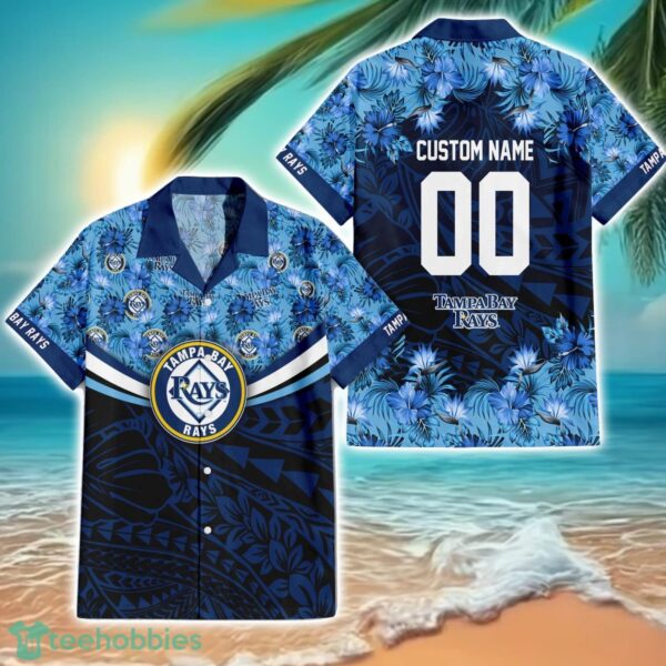 Tampa Bay Rays MLB Hawaiian Shirt Aloha Beach Shirt Custom Name And Number For Team Product Photo 1